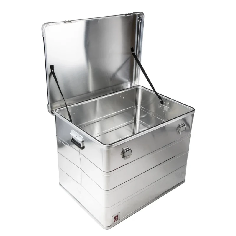 RS PRO Metal Waterproof Watertight Transit Case, Anodised Aluminium, 780 mm x 585 mm x 600 mm, Lockable, 12kg 914-4073