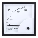 HOBUT Analogue Panel Ammeter 100 A AC/DC, CT Operated DIN Moving Iron, Accuracy Class 1.5 D72SD5A/0-150A