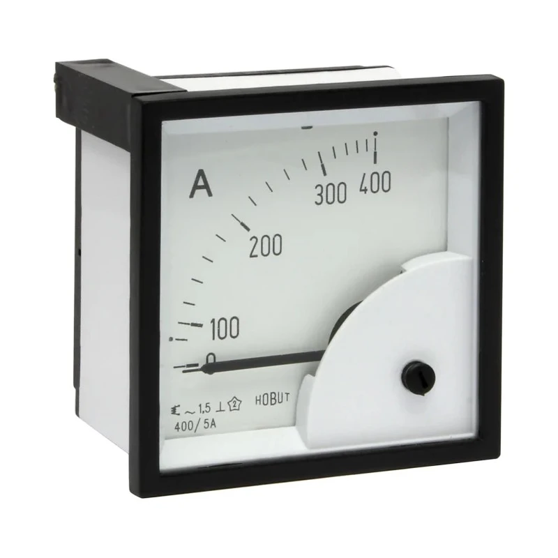 HOBUT Analogue Panel Ammeter 100 A AC, 72 mm x 72 mm, Class 1.5 Moving Iron D72SD