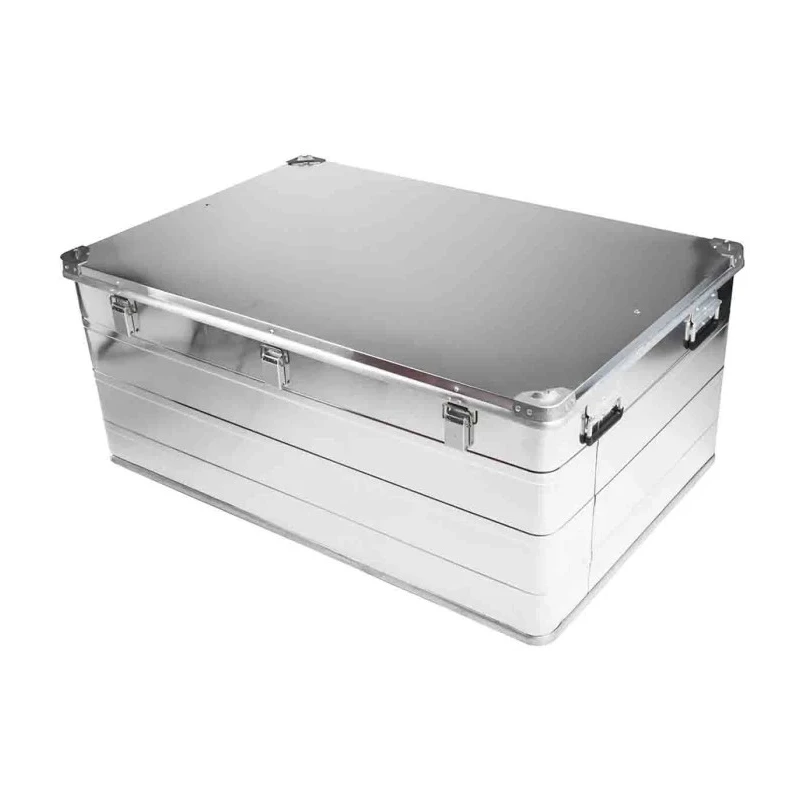 RS PRO Metal Waterproof Watertight Transit Case Aluminium 1180 mm x 785 mm x 510 mm 914-4089