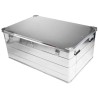 RS PRO Metal Waterproof Watertight Transit Case Aluminium 1180 mm x 785 mm x 510 mm 914-4089