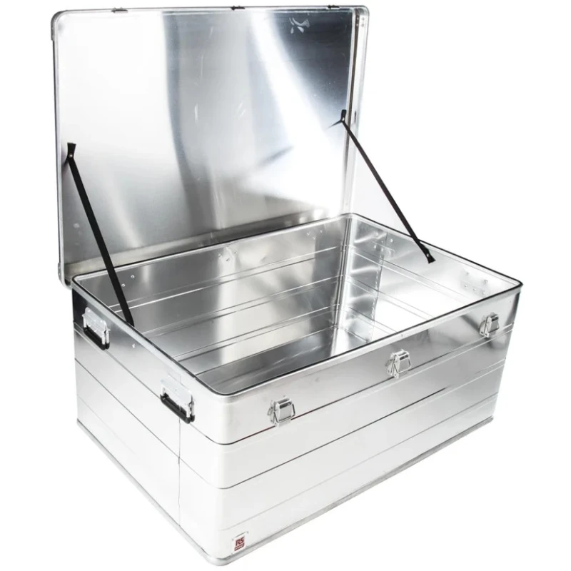 RS PRO Metal Waterproof Watertight Transit Case Aluminium 1180 mm x 785 mm x 510 mm 914-4089