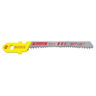 Starrett Jigsaw Blade Bi-Metal 50mm x 5mm x 1.3mm 8 Teeth Per Inch for Stone Glass Metal Wood BU2DCS-2