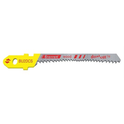 Starrett Jigsaw Blade Bi-Metal 50mm x 5mm x 1.3mm 8 Teeth Per Inch for Stone Glass Metal Wood BU2DCS-2