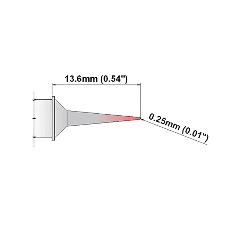 Thermaltronics 0.25 mm Micro Fine 13.6 mm Soldering Iron Tip S75MF003