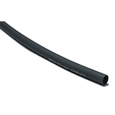 HellermannTyton Halogen Free Heat Shrink Tubing Black 3.2 mm Sleeve Diameter x 150 m Length 2:1 Shrink Ratio SE28