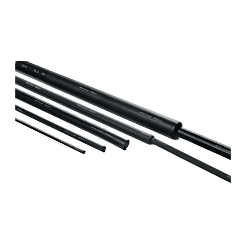 HellermannTyton Halogen Free Heat Shrink Tubing Black 3.2 mm Sleeve Diameter x 150 m Length 2:1 Shrink Ratio SE28
