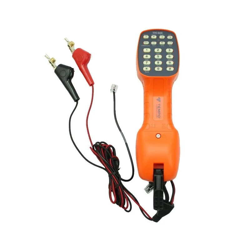 Tempo Phone Line Tester ADSL Compatible TM500 with Digital Dial Type, Ground Start, and Mains Powered TM500