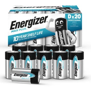 Energizer Energiser MAX PLUS 1.5 V Alkaline Zinc Manganese Dioxide D Battery 7638900423365