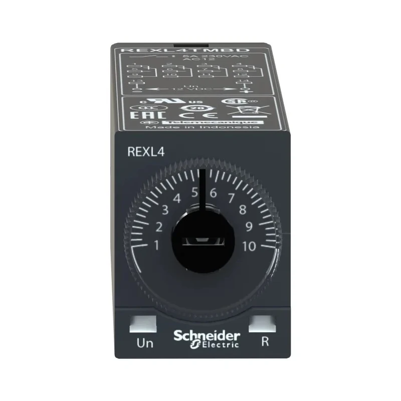 Schneider Electric Harmony Time Series Timer Relay 4-Contact, 24 V dc 24V ac, 0.1 s to 100 h, Multifunction REXL4TMBD