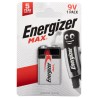 Energizer Energiser MAX Alkaline Zinc Manganese Dioxide 9V Battery 600mAh 7638900426663