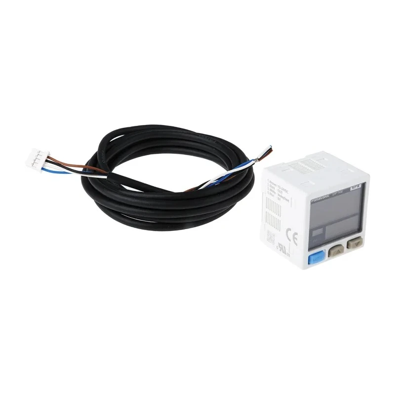 Panasonic DP2 Series Digital Pressure Sensor, Gauge Reading, NPN/PNP Output, -1 bar to 1 bar, Panel Mount DP-101A-M-P