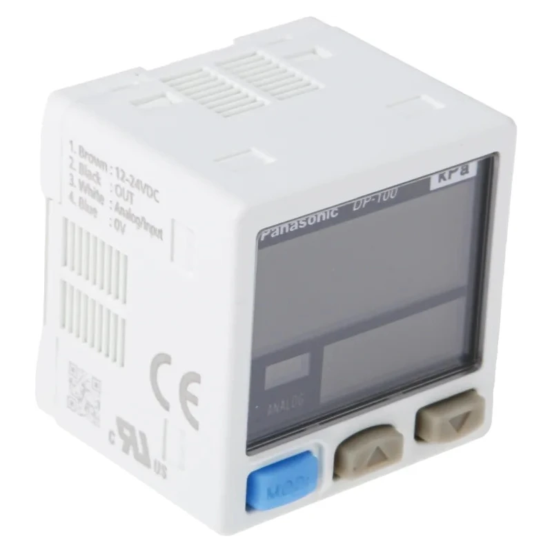 Panasonic DP2 Series Digital Pressure Sensor, Gauge Reading, NPN/PNP Output, -1 bar to 1 bar, Panel Mount DP-101A-M-P