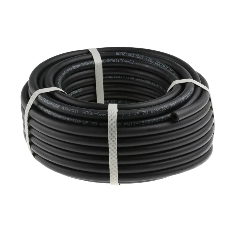 RS PRO Hose Pipe, Nitrile Rubber 12 mm OD x 6 mm ID, 20 bar Maximum Pressure, 25 m Length 914-5540