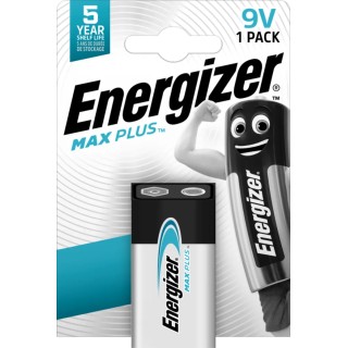 Energizer MAX PLUS Alkaline Zinc Manganese Dioxide 9V Battery 7638900423389