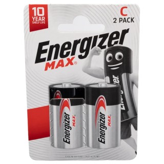 Energizer Energiser MAX 1.5 V Zinc Manganese Dioxide C Battery, 8 Ah 7638900426809