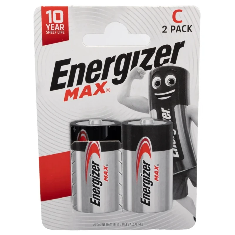 Energizer Energiser MAX 1.5 V Zinc Manganese Dioxide C Battery, 8 Ah 7638900426809