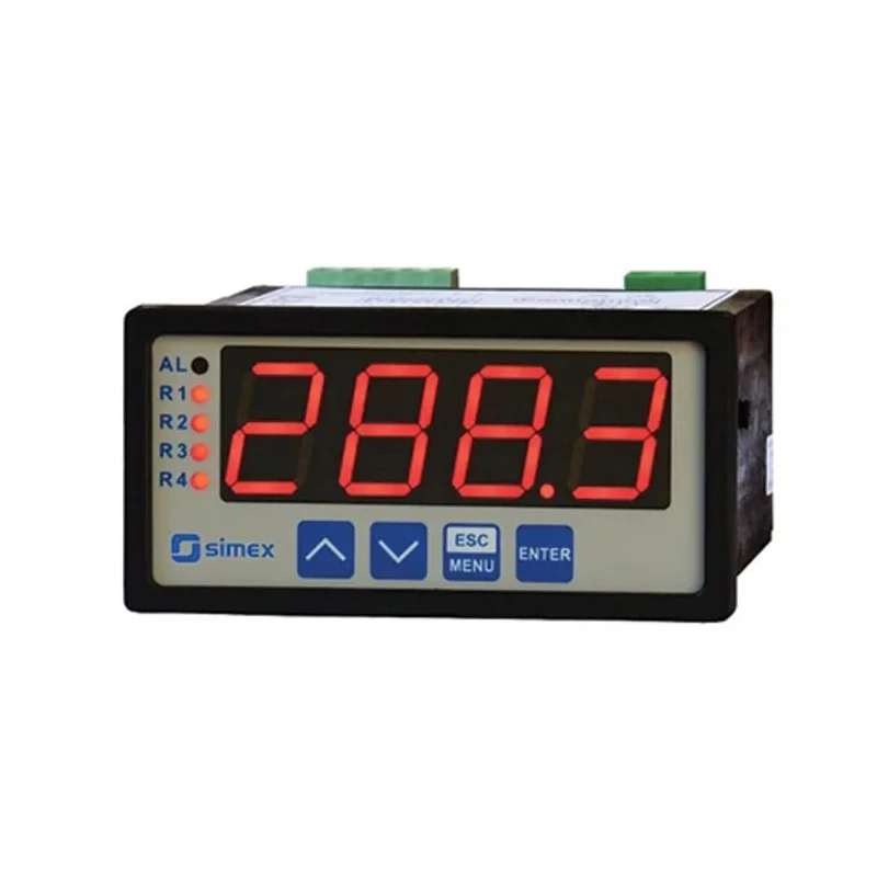 Simex Digital Panel Multifunction Meter with LED Display Measuring Current, Voltage, Temperature 43 mm x SUR-94-1J21-1-4-001