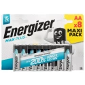 Energizer AA Alkaline Zinc Manganese Dioxide Battery 1.5V 2.5Ah Pack of 8 7638900437362