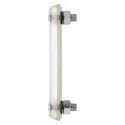 Elesa Liquid Level Indicator Transparent Polyamide Based Technopolymer Housing 40mm Scale Length M12, M10 Thread 80°C 11342
