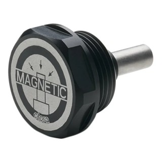 Elesa Hydraulic Blanking Plug Threaded Aluminium Black Anodised 59723