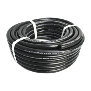 RS PRO Rubber Air Hose Pipe, 20 bar Maximum Operating Pressure, 25 m Length, Nitrile Rubber (NBR) Material, 21mm 914-5534