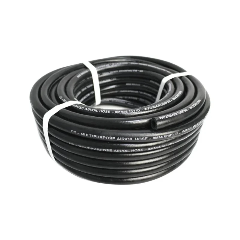 RS PRO Rubber Air Hose Pipe, 20 bar Maximum Operating Pressure, 25 m Length, Nitrile Rubber (NBR) Material, 21mm 914-5534