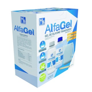 MECATRACTION Transparent Blue Potting Compound Gel 1 L Bottle ALFAGEL1000