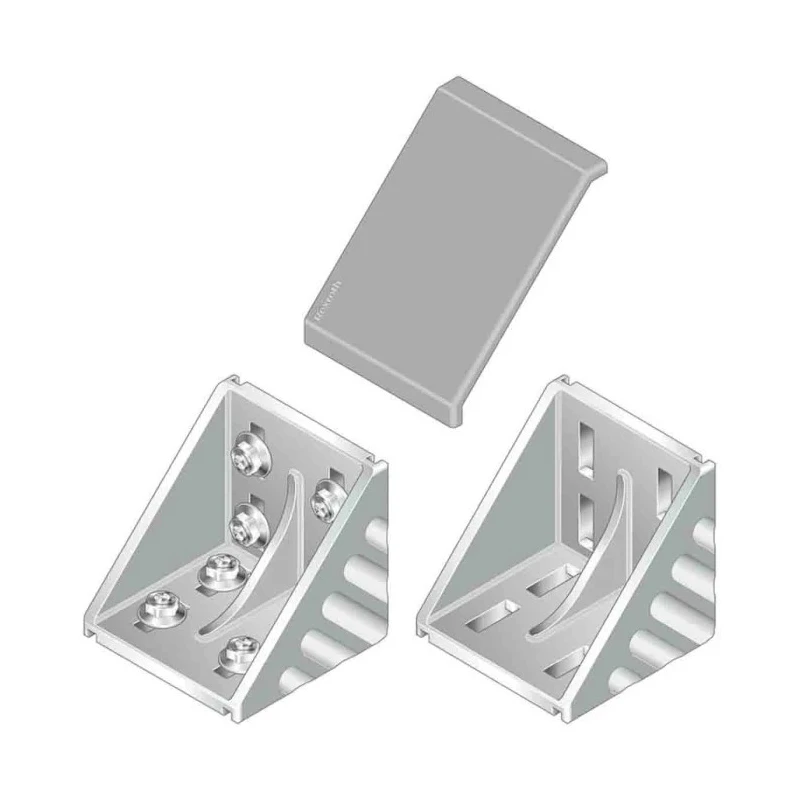 Bosch Rexroth M8 Mounting Bracket Connecting Component Strut Profile 50 mm Groove Size 10 mm 3842530460