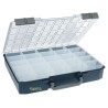 Raaco 25 Cell Blue Polypropylene, Polycarbonate Compartment Box 80 mm x 415 mm x 330 mm 136327