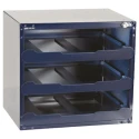 Raaco 3 Cell Grey Polypropylene, Polycarbonate, Steel Compartment Box, 403 mm x 451 mm x 330 mm 136389