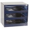 Raaco 3 Cell Grey Polypropylene, Polycarbonate, Steel Compartment Box, 403 mm x 451 mm x 330 mm 136389