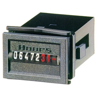 Kubler 7-Digit Hour Meter Counter, High Shock Resistance, IP65 Front, 100-130V 60Hz HK17