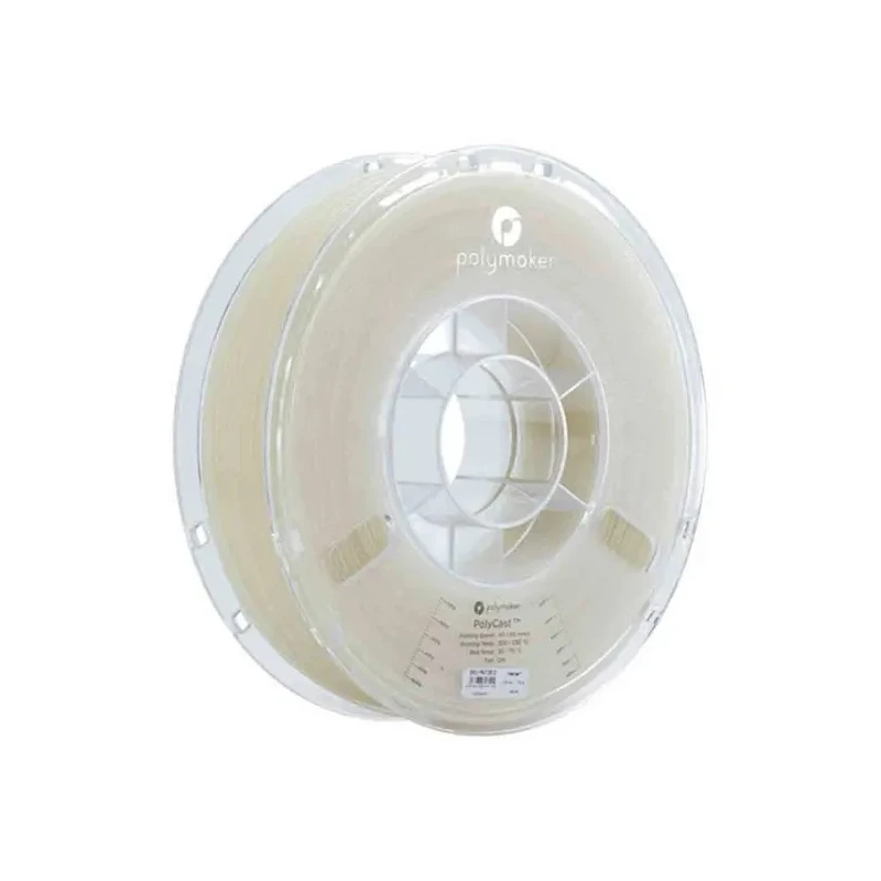 Polymaker 1.75 mm Natural PolyCast 3D Printer Filament, 750 g PJ03001
