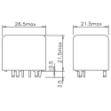 Durakool Automotive Relay 12V Coil Voltage 1.5W Coil Power 60A Switching Current SPDT DG19-7011-35-1012-11