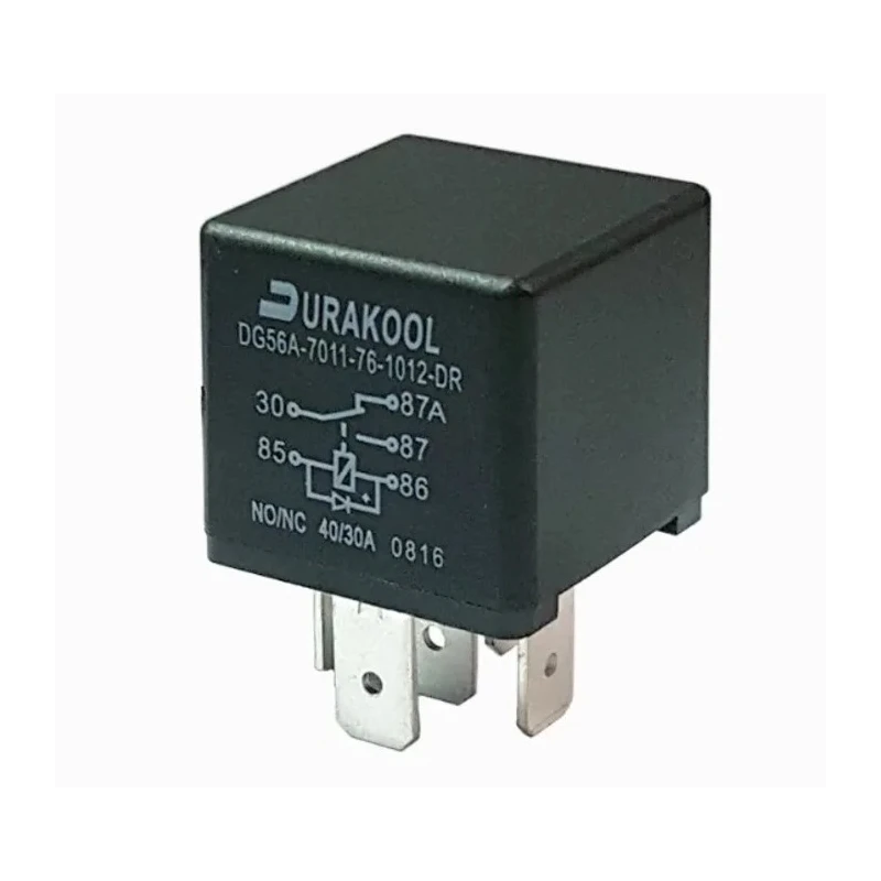 Durakool PCB Automotive Relay 12V DC Coil Voltage 1.8W Coil Power 40A Switching Current SPDT DG56A-7011-96-1012-M1