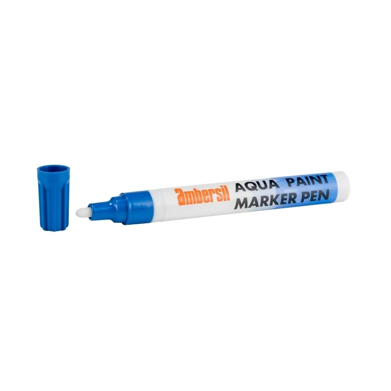 Ambersil Blue 4.5 mm Paint Marker Pen for use with Glass, Metal, Plastic 32496-AB