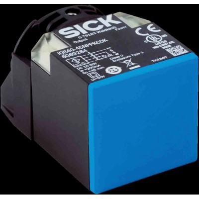 SICK Block Inductive Proximity Sensor M12 Thread, Non-Flush Mount, 30 V DC, 200 mA Switching Current, 45 mm IQR40-45NPSKC0K