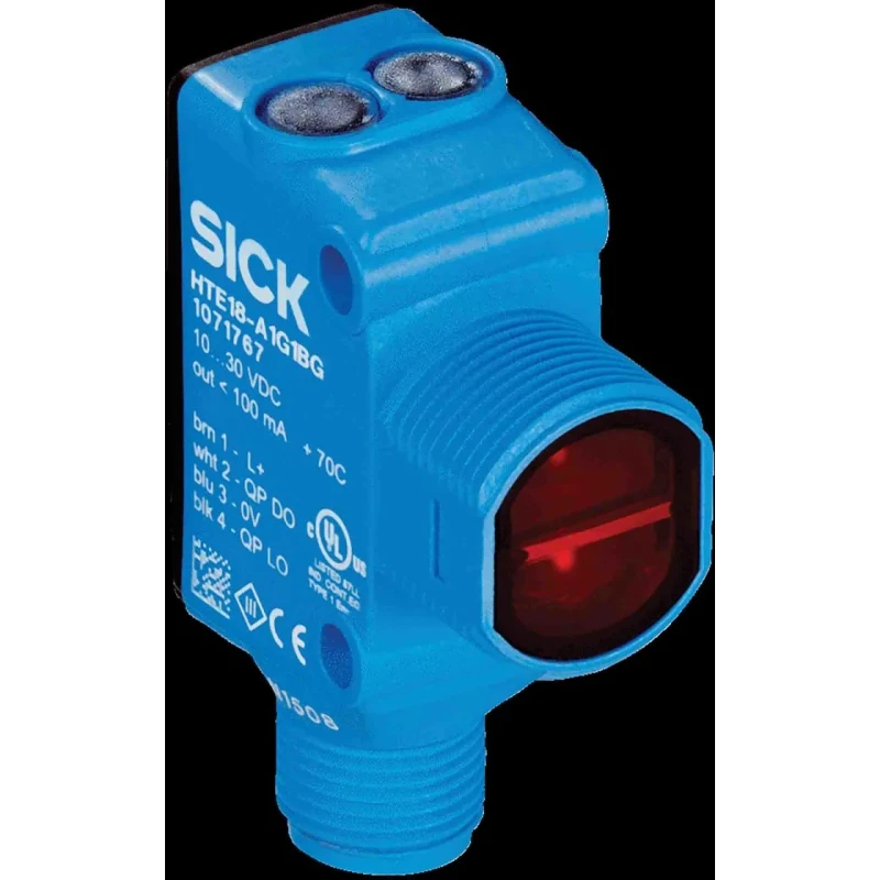 SICK Background Suppression Photoelectric Sensor 300 mm Detection Range PNP Output HTB18L-P4A5AB