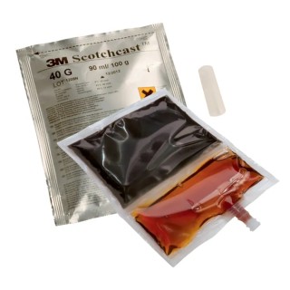3M Flexible Potting and Encapsulating Compound Light Yellow Liquid 200 ml Resin A&B 100:46 Resin bag Scotchcast 40 230 g