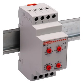Lovato Electric Monitoring Relay 3 Phase SPDT DIN Rail Mount 208, 240V AC PMV30A575