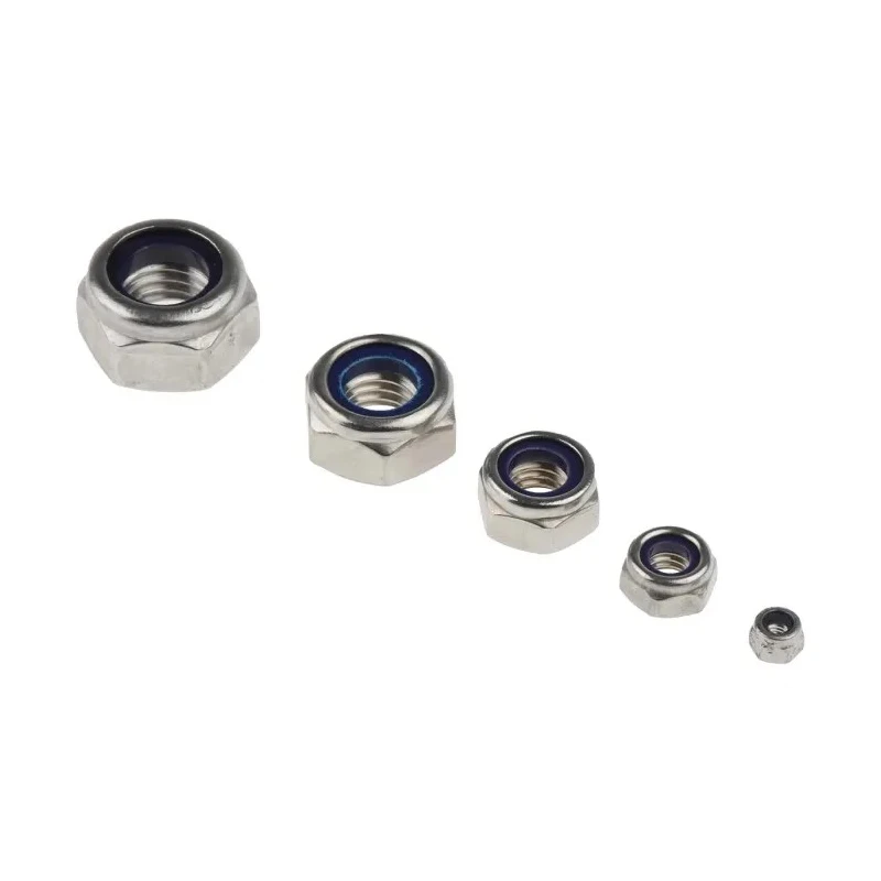 RS PRO Stainless Steel Self-Locking Nuts Box 545 Pieces, A2 304 Stainless Steel, DIN 985, Plain Finish 200-9813