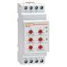 Lovato Electric 3 Phase SPDT Monitoring Relay, DIN Rail Mount, 208V/240V AC PMV50A240