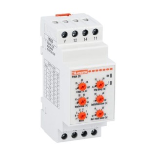 Lovato Electric Monitoring Relay 1 Phase SPDT DIN Rail Mount 0.25A to 16A PMA20240