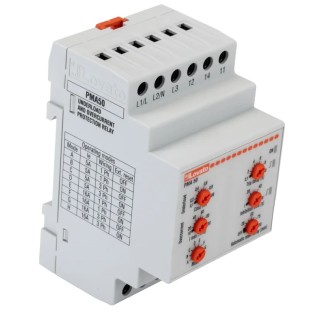 Lovato Electric Monitoring Relay 1, 3 Phase SPDT DIN Rail Mount 0.1A to 16A 440V AC 480V AC PMA50A480
