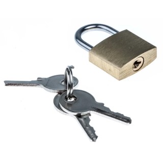 RS PRO Key Metal Padlock Keyed Alike 3 mm Shackle 2 mm Body 916-0268