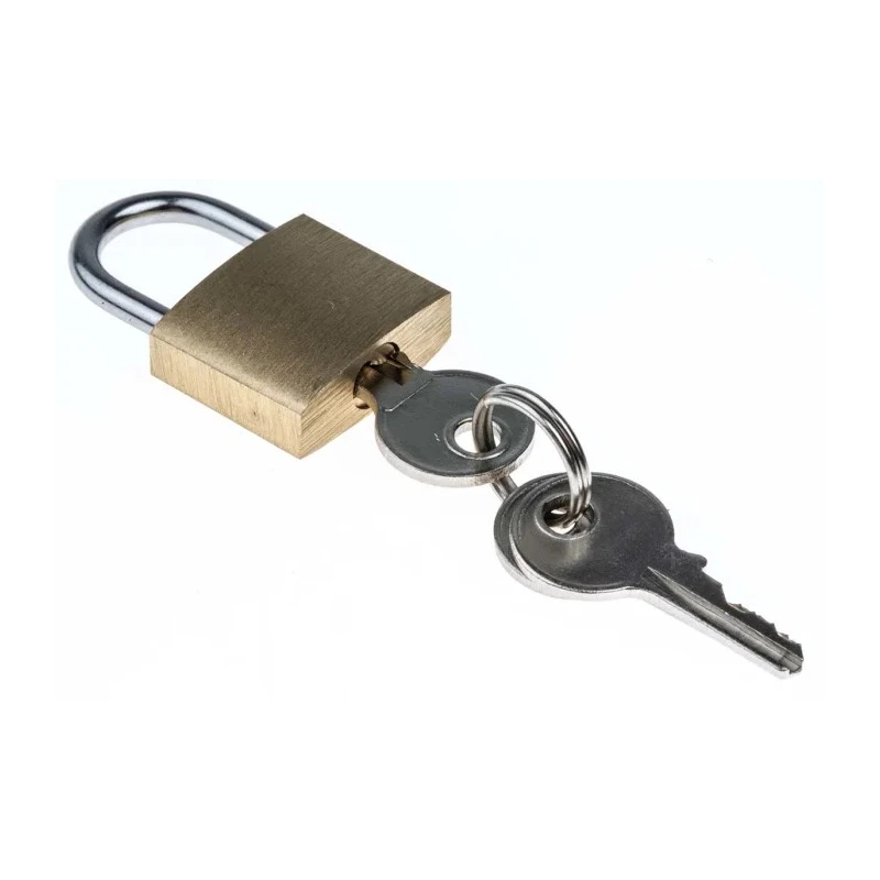 RS PRO Key Metal Padlock Keyed Alike 3 mm Shackle 2 mm Body 916-0268