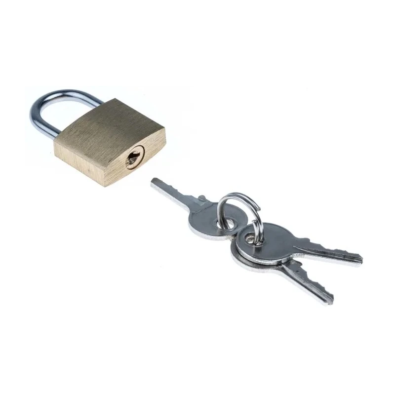 RS PRO Key Metal Padlock Keyed Alike 3 mm Shackle 2 mm Body 916-0268