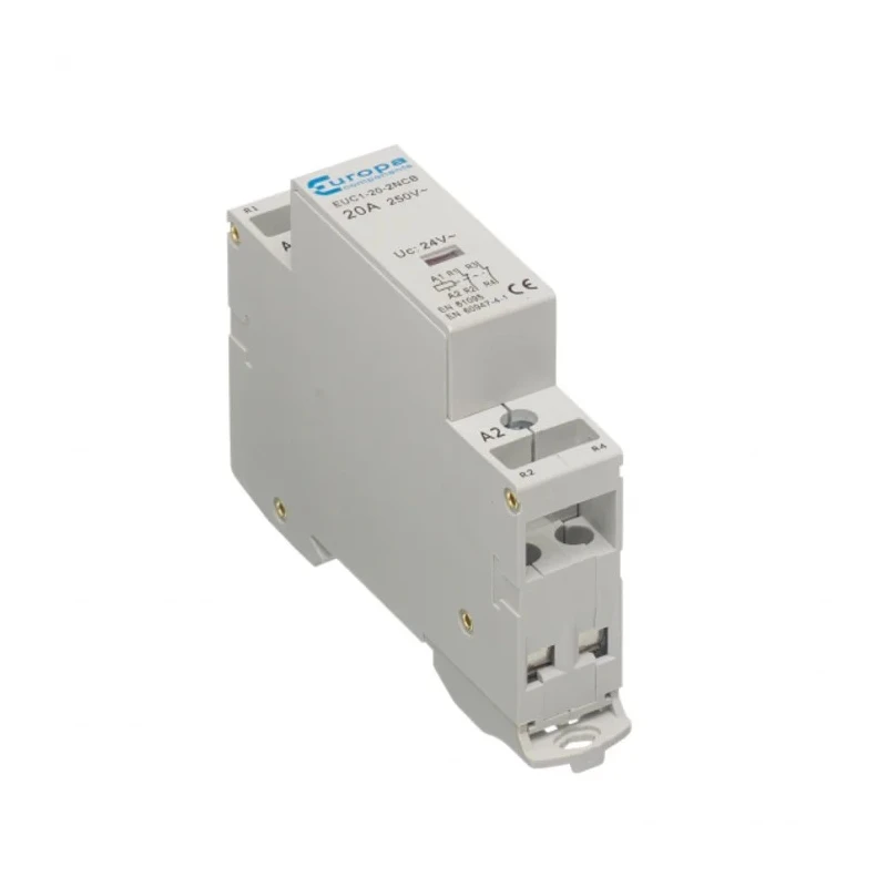 Europa 24V AC Coil 2-Pole Contactor Motor Control 240V AC 20A 4 kW EUC1-20-2NCB