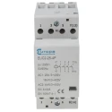 Europa 4-Pole Motor Control Contactor, 230V Coil Voltage, 25A, 4 kW Power Rating, Screw Terminal, DIN Rail Mount EUC2-25-4P